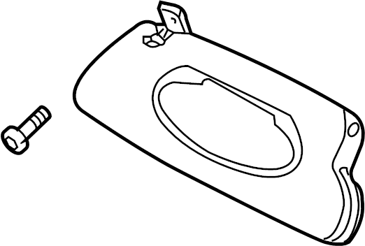 View 98773103114A12 Sun Visor Full-Sized Product Image