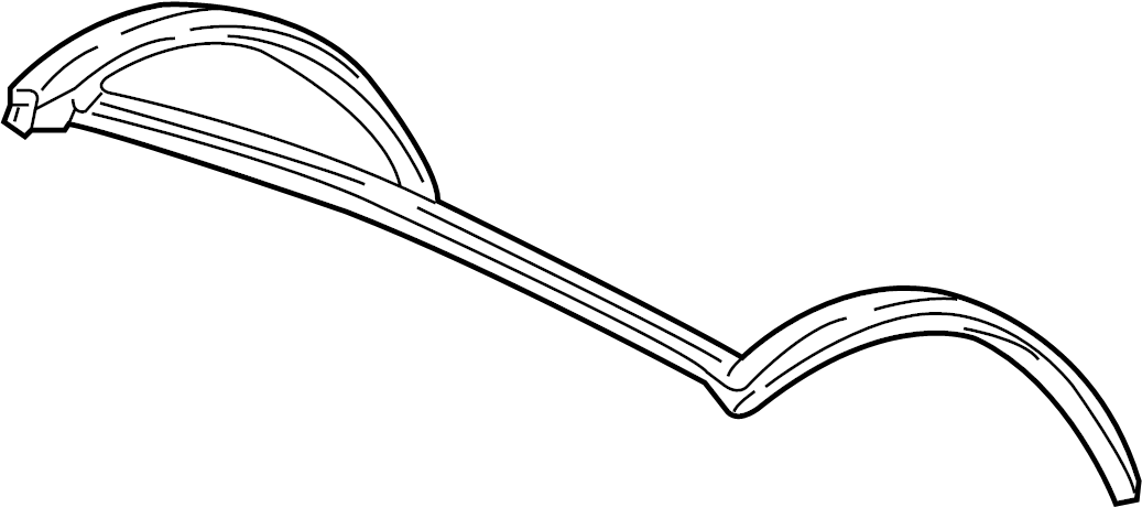 View 98756312501 Convertible Top Seal (Front) Full-Sized Product Image