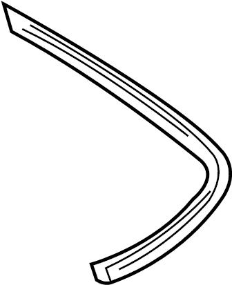 View 98756312700 Convertible Top Seal (Rear, Lower) Full-Sized Product Image