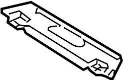 View 98750457100 Floor Pan Splash Shield Bracket Full-Sized Product Image
