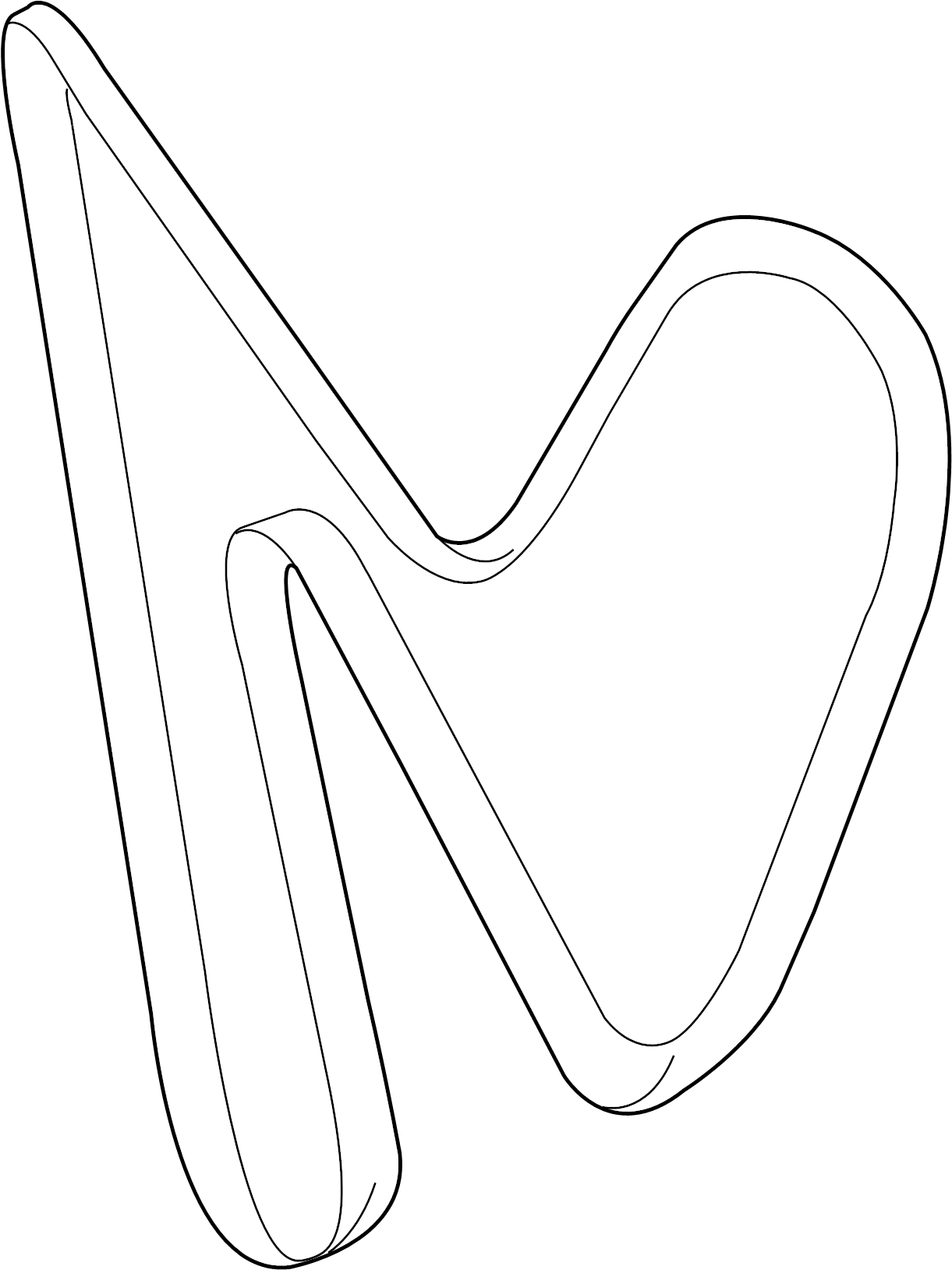 View 9A110221601 Serpentine Belt Full-Sized Product Image