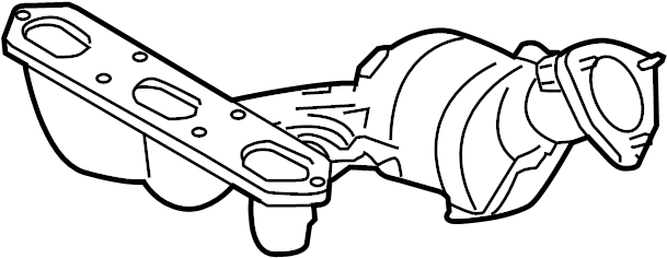 View 987113106AX Catalytic Converter with Integrated Exhaust Manifold Full-Sized Product Image