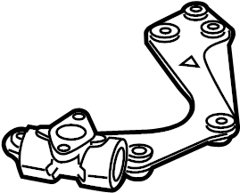 View 9A111313701 Console. Mount bracket. Secondary Air Injection Pump Bracket. Vapor Canister Bracket.  Full-Sized Product Image