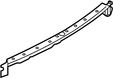 View 98750584100 Support. Shield. Heat. Bumper. Strip. (Upper) Full-Sized Product Image
