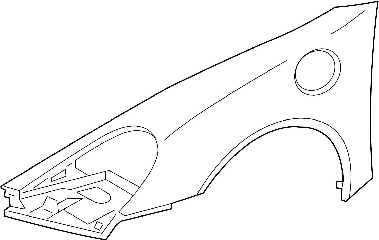 View 98150303100GRV Fender (Left, Front) Full-Sized Product Image