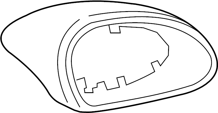 View 99173161900G2L Door Mirror Housing Full-Sized Product Image