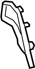 View 98150369600 Quarter Panel Gutter Bracket Full-Sized Product Image