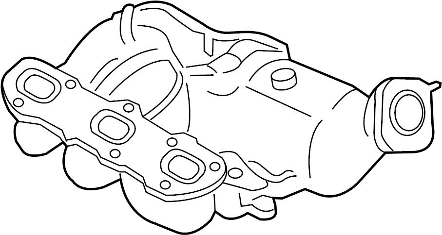View 981113212EX Catalytic Converter with Integrated Exhaust Manifold Full-Sized Product Image