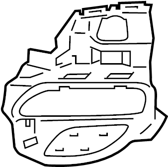 View 970505564011E0 Bumper Cover Bracket (Front) Full-Sized Product Image
