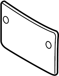 View 970701051111E0 License Plate Bracket Full-Sized Product Image