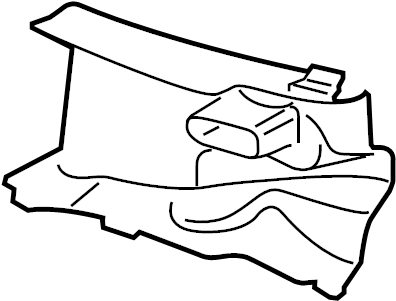 View 97057534102 Radiator Support Air Duct (Lower) Full-Sized Product Image