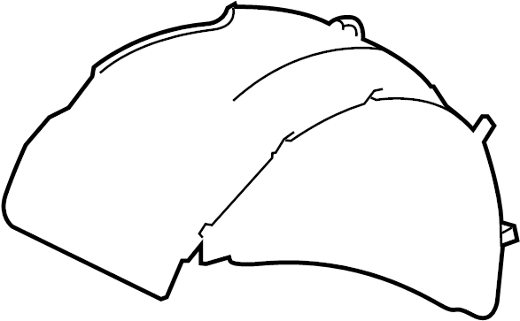 View 97050412606 Fender Splash Shield (Front, Rear, Lower) Full-Sized Product Image