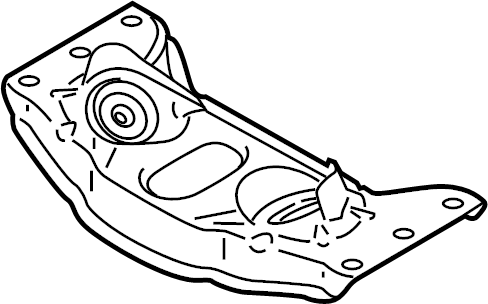 View 97037503302 TRANSMISSION. Mount. CARRIER. support. Automatic Bracket. Engine Crossmember.  Full-Sized Product Image