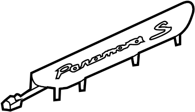 View 97055599113 Door Trim Sill Plate Insert (Rear, Lower) Full-Sized Product Image