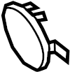 View 971807155G2X Tow Eye Cap Full-Sized Product Image