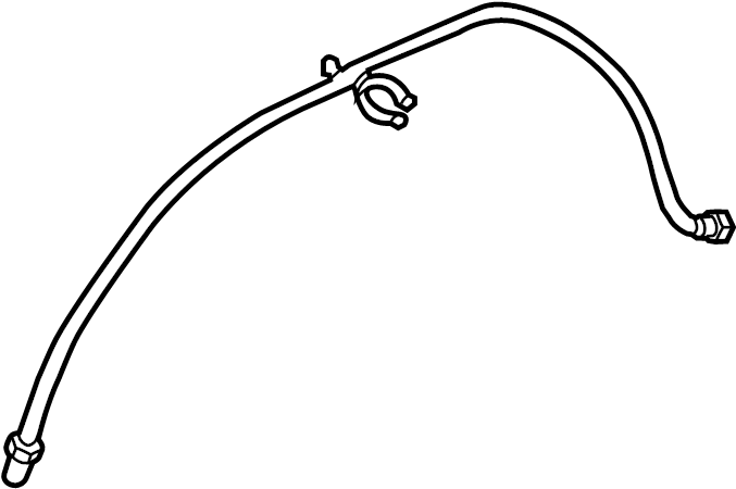 View 971955964B Headlight Washer Hose (Front) Full-Sized Product Image