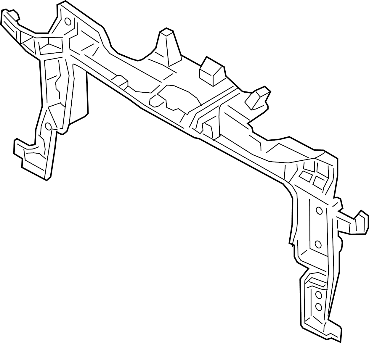 View 971805931C Radiator Support Panel (Front) Full-Sized Product Image