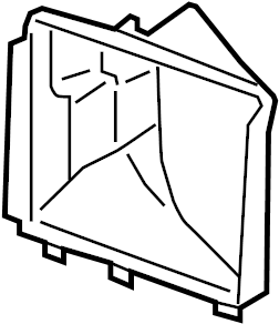 View 971121673E Radiator Support Air Deflector Full-Sized Product Image