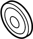 View 95510283901 Pulley. Cap. Idler. Belt.  Full-Sized Product Image