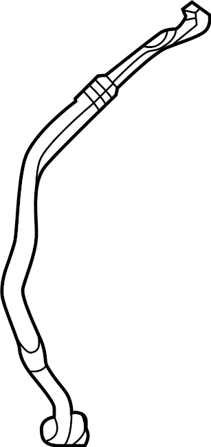 View 9A726070710 A/C Refrigerant Suction Hose (Front, Rear, Upper) Full-Sized Product Image