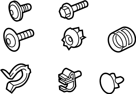View 971616691 Air Suspension Compressor Hardware Kit Full-Sized Product Image