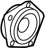 View 971035415C Speaker (Front, Rear) Full-Sized Product Image