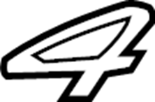 View 971853675F Hatch Emblem Full-Sized Product Image
