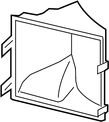 View 97057564201 Radiator Support Air Duct (Rear) Full-Sized Product Image