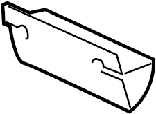 View 97010636100 Radiator Support Air Deflector Full-Sized Product Image