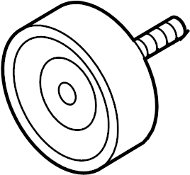 View 95810211801 Accessory Drive Belt Idler Pulley Full-Sized Product Image