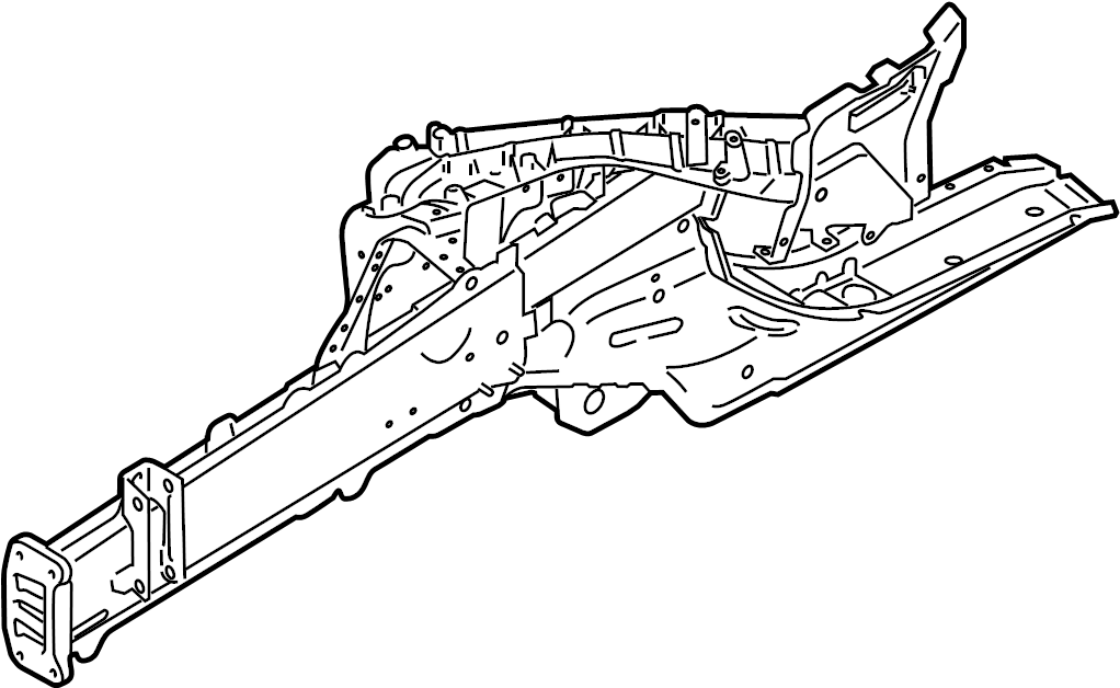 View 97050190601GRV Frame Side Member Assembly (Front, Lower) Full-Sized Product Image