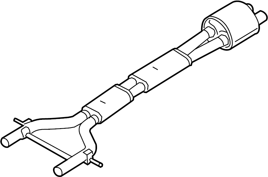 View 97011191328 Exhaust Muffler (Front) Full-Sized Product Image