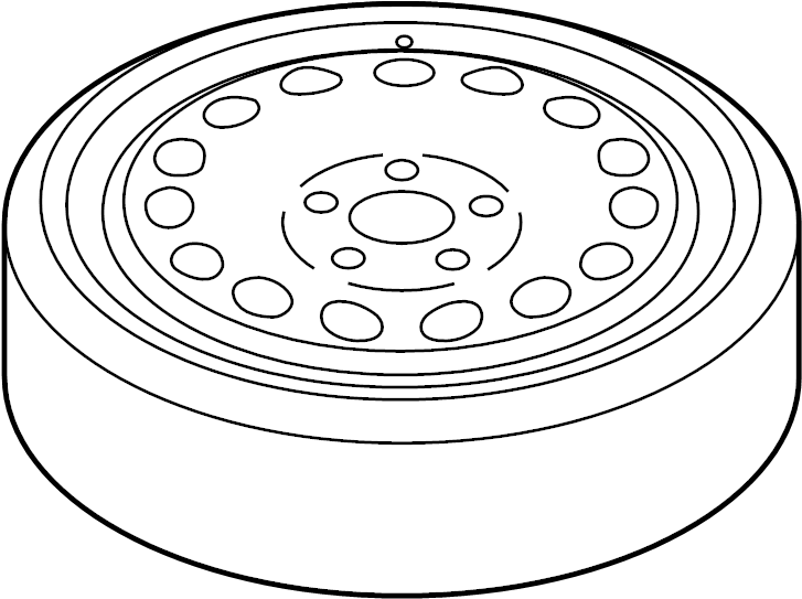View 97036205000 Spare Tire Full-Sized Product Image