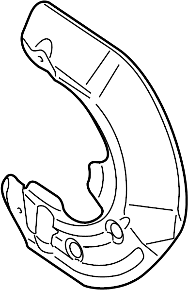 View 97035180200 Brake Dust Shield Full-Sized Product Image
