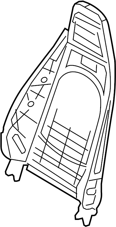 View 97052132900 Seat Back Frame (Upper) Full-Sized Product Image