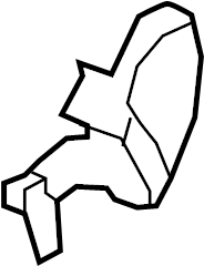 View 97052131600OE1 Seat Back Recliner Adjustment Mechanism Cover Full-Sized Product Image