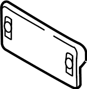 View 95B807287R1E0 License Plate Bracket Full-Sized Product Image