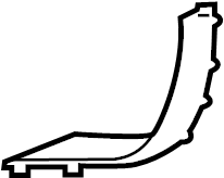 View 95B807819AOK1 Bumper Cover Spacer Panel (Lower) Full-Sized Product Image