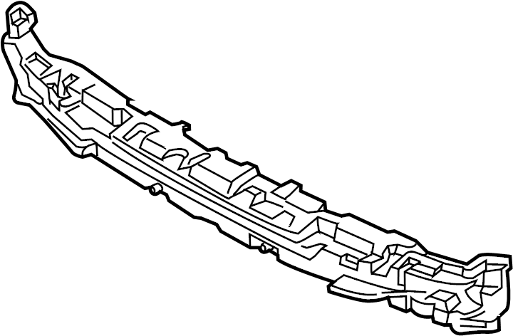 View 95B807550E Bumper Impact Absorber Full-Sized Product Image