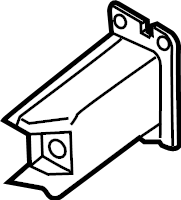 View 8R0807134D Bumper Impact Bar Bracket (Front, Rear) Full-Sized Product Image