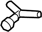 View 95B955875 Headlight Washer Hose Connector Full-Sized Product Image