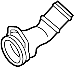 View 8K0122293AE Radiator Coolant Hose Adapter Full-Sized Product Image