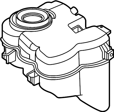 View 95B121407A Engine Coolant Reservoir Full-Sized Product Image