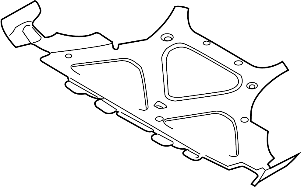 View 95B863831A Hood Insulation Pad Full-Sized Product Image