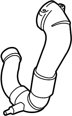 View 95B128532A Engine Air Intake Hose Full-Sized Product Image
