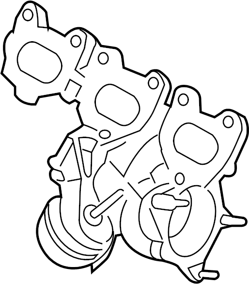 View 94612302536 AS TURBOCHARGER. Exhaust manifold.  Full-Sized Product Image