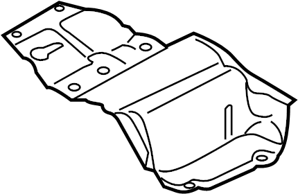 View 8R0804171B Shield. Heat. (Rear) Full-Sized Product Image