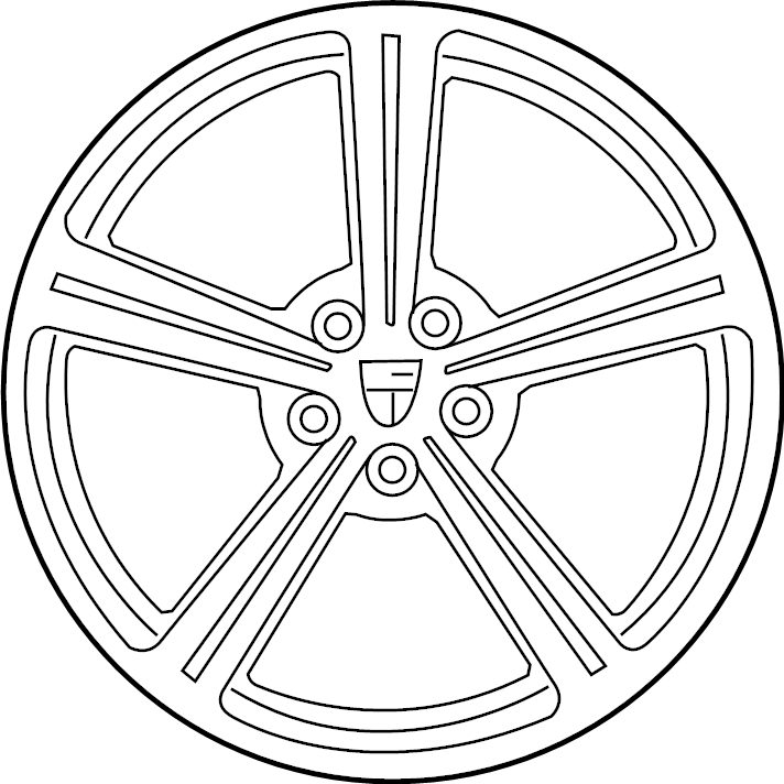 View 95B601025DA8Z8 Wheel Full-Sized Product Image