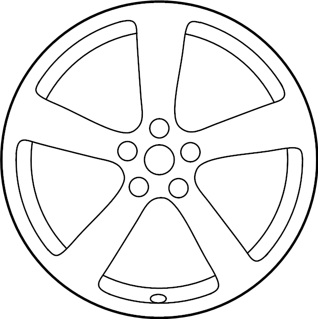 View 95B601025FPOB5 Wheel Full-Sized Product Image