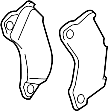 View 95B698151AL Disc Brake Pad Set (Front) Full-Sized Product Image